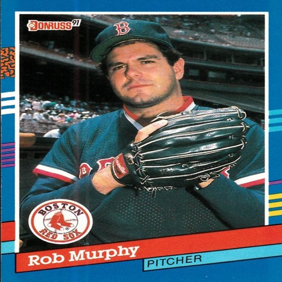 Rob Murphy (Boston Red Sox) 1990 Leaf Donruss '91 Series 1 Card-Card Number 250 - Picture 1 of 2
